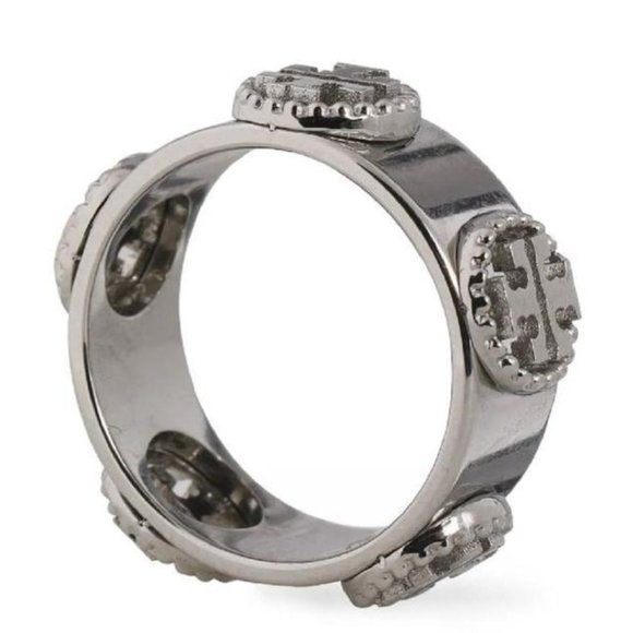 Tory Burch Silver Milgrain Ring - Picture 3 of 4